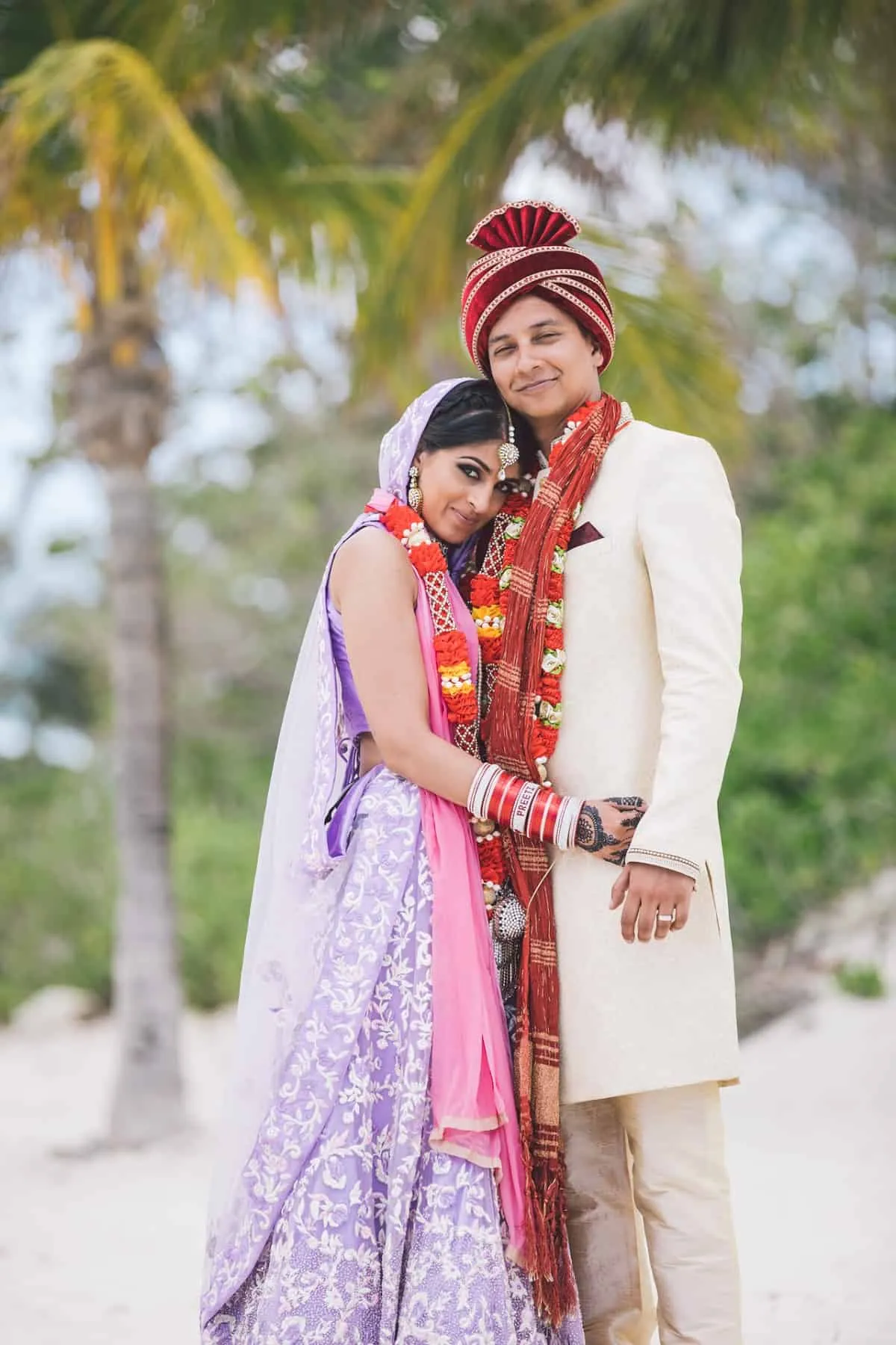 bespoke bridal lehenga and sherwani made by Ritih