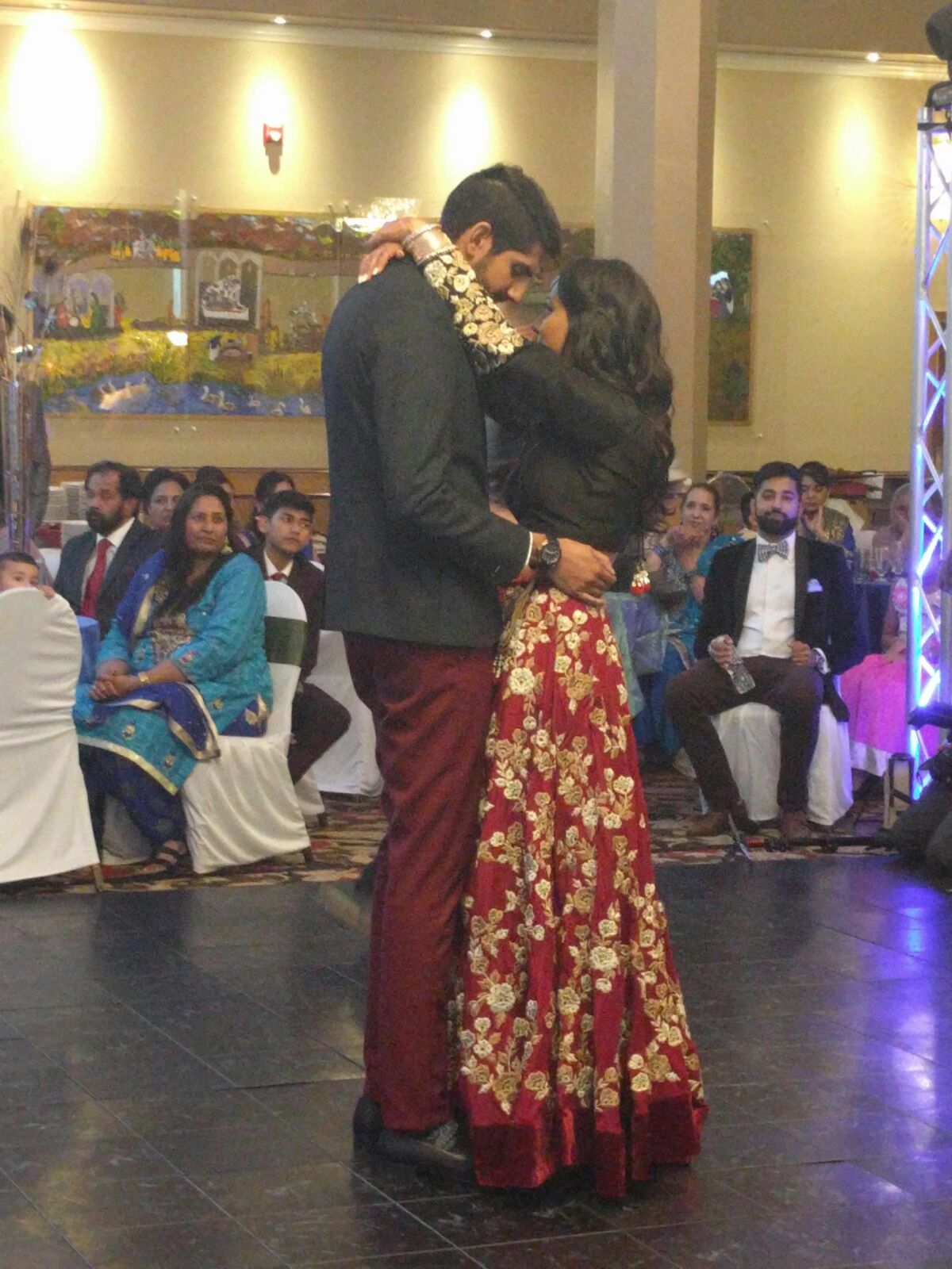 Custom made reception lehenga inspired from Bollywood