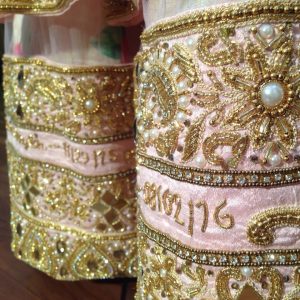 personalisation handwork embellishment of bridal lehenga